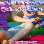 meditate to manage stress