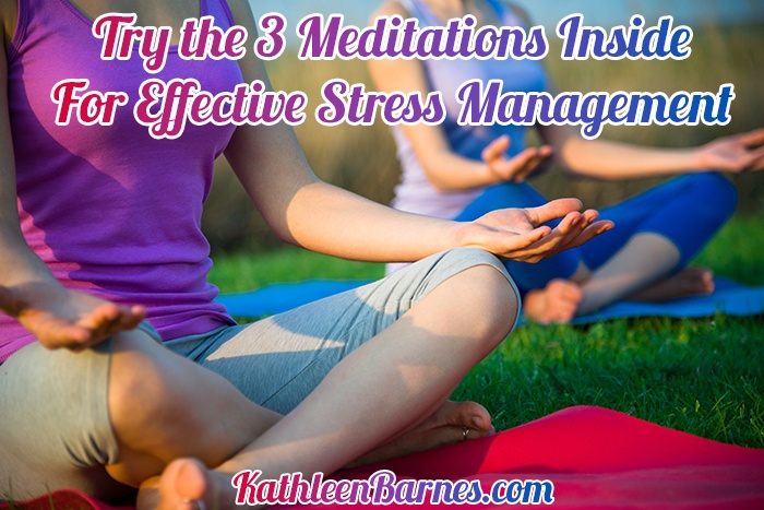meditate to manage stress