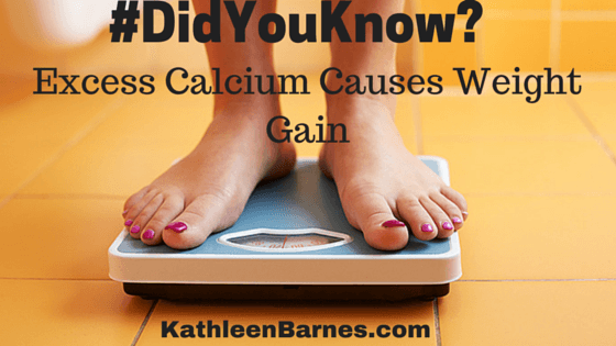 excess calcium causes weight gain